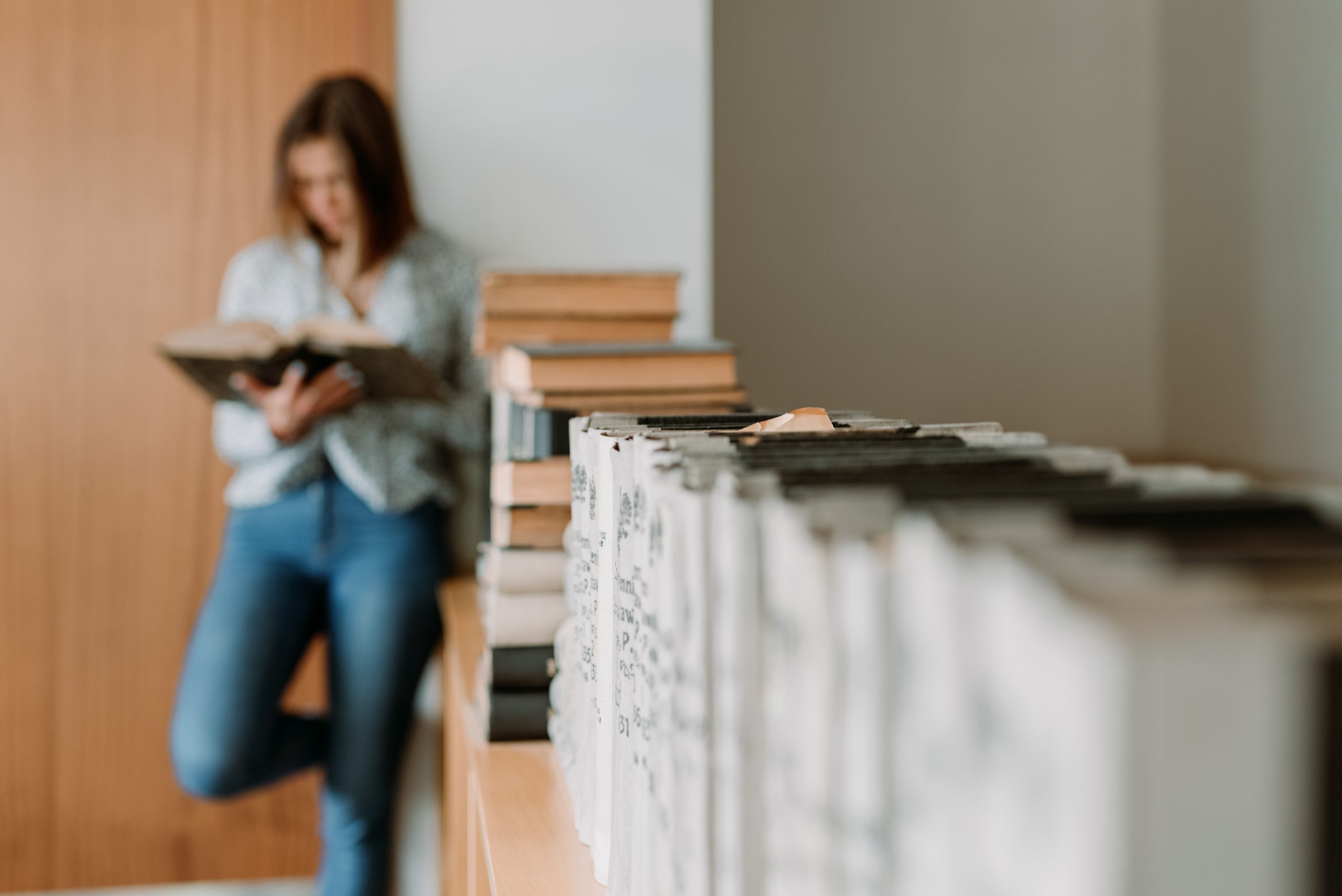 Studentka i książki